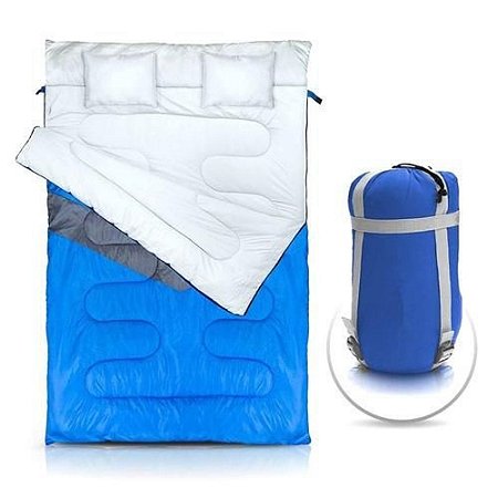 Saco de dormir duplo Azul Nautika NTK para casal de temperaturas -5°C a 5°C 231010