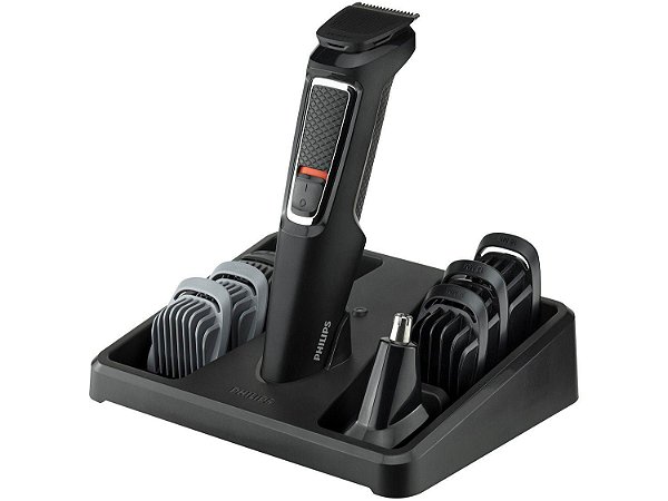 Aparador de Pelos Philips com 8 acessórios - Preto Bivolt