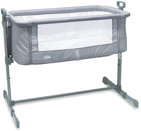 Berço lateral acoplado side by side Co Slepeer Baby Style Cinza