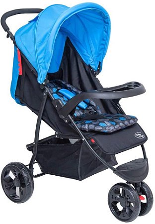 Carrinho Urban Rodas Grandes Baby Azul Baby Style