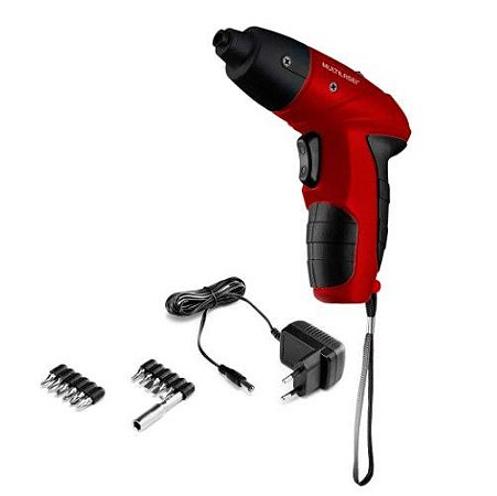 PARAFUSADEIRA MULTILASER 4.8V BIVOLT LED 11 ACESSORIOS HO031
