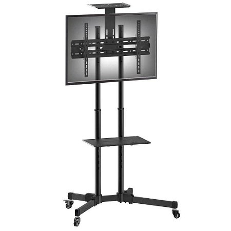 Suporte Pedestal com Rodas e 3 Níveis de Regulagem de Altura para TVs de 32’’ a 70’’ A06V6_S ELG