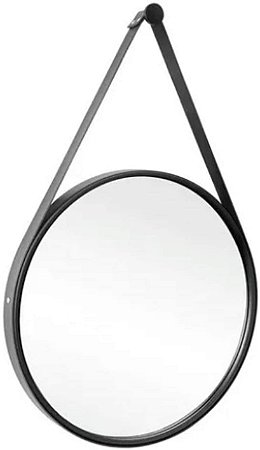 ESPELHO ADNET REDONDO 400X3MM PRETO Y50007 REDUNA