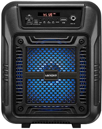 Caixa Lenoxx CA60 Portátil com Bluetooth Preto Bivolt