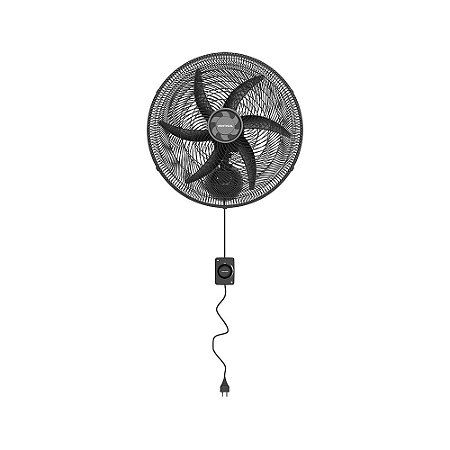 Ventilador Oscilante Parede Monta Fácil 50Cm 6P Preto Premium Ventisol 110V