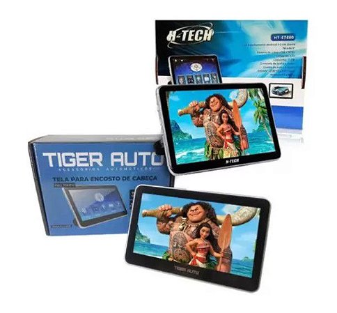 Monitor de 8" Acoplável USB Aux Bt Tiger 0402004 - 2 Unidades