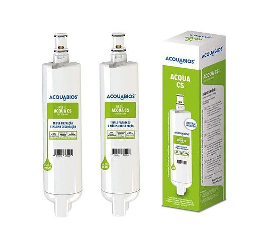 Kit Refil para Purificador Acquabios Acqua CS 30/34/35 Consul 2 unidades