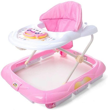 Andador Infantil Pianinho Rosa  Baby Style 33725