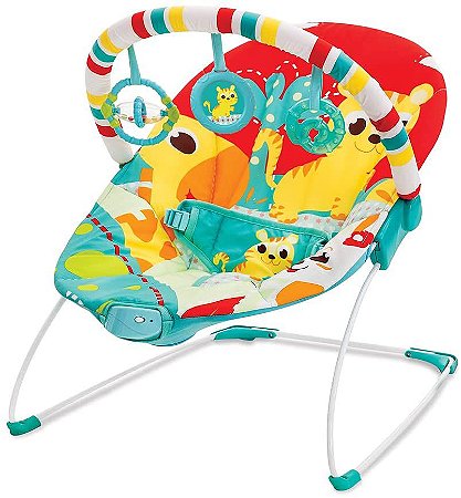 Cadeira de Descanso Vibratória Carnaval Vermelho Leão Mastela 6730 Ibimboo