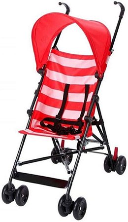 Carrinho Multilaser Guarda-Chuva Navy Vermelho Multikids Baby BB558