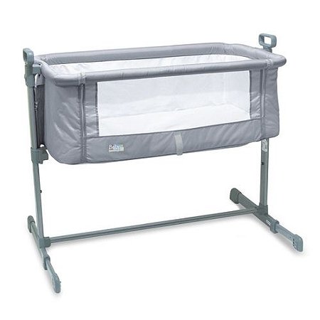 BERÇO LATERAL SIDE BY SIDE CO SLEEPER CINZA BABY STYLE
