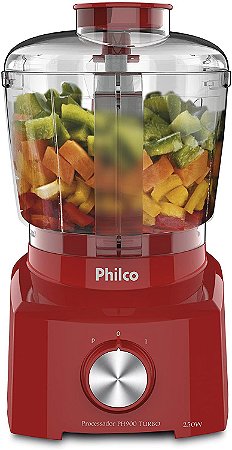 Processador de Alimentos Philco PH900V Turbo Vermelho 110V