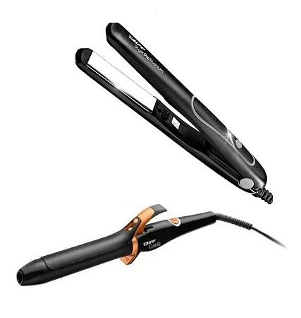 Kit Taiff Modelador de cachos Curves + Chapa Style Pro Titanium