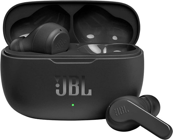 Fone de Ouvido JBL Wave 200 TWS Intra Auricular Preto JBLW200TWSBLK
