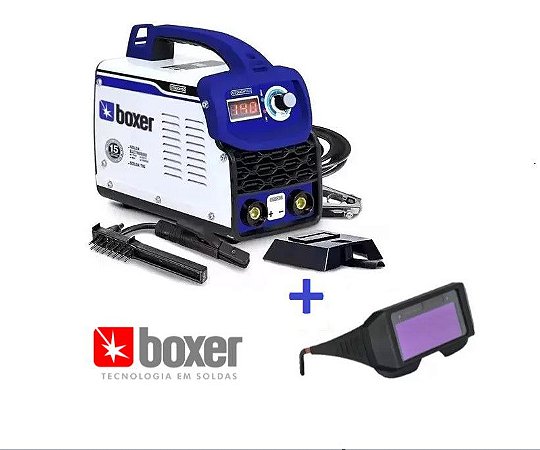 Kit Inversora de Solda Boxer Touch 150 + Óculos de Solda BOXER