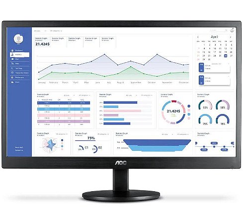 Monitor AOC E2270SWHEN 21.5 VGA/HDMI 1920X1080 FHD 5MS L524652B