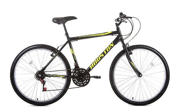 Bicicleta Houston Foxer Hammer Aro 26 com 21 Marchas Preta