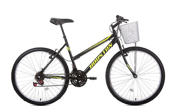 Bicicleta Houston Foxer Maori Aro 26 Freio V-Brake 21 Marchas Preta
