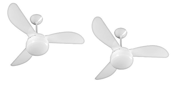 Kit Ventisol Ventilador Fenix LED Branco 3P INJ CV3 220V 5285 - 2 Unidades