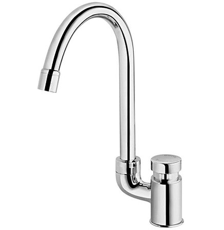 Torneira de Mesa para Lavatório Docol Pressmatic Bica Alta Chrome 444506