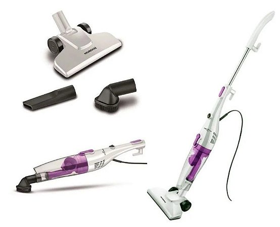 Aspirador de Pó Vertical Mondial 800W Branco e Roxo Turbo Cycle AP-34 220v