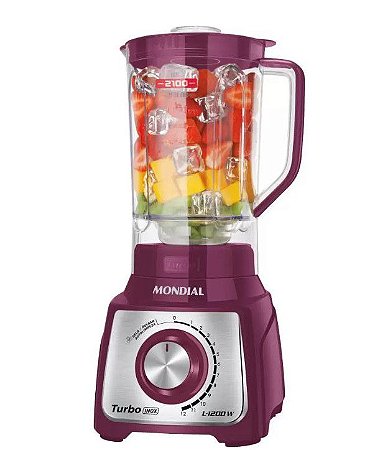 Liquidificador Mondial Turbo 1200w Marsala L-1200-MI 110v