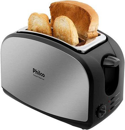 Torradeira Philco French Toast Inox Preto 110v