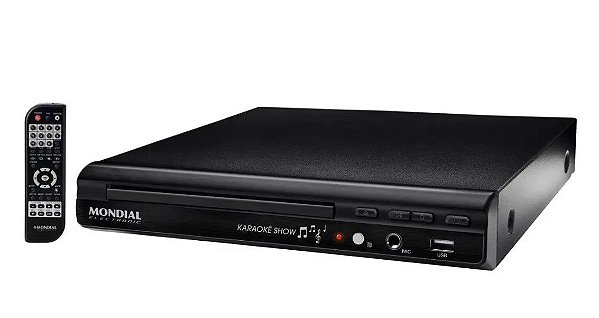 DVD Player Mondial D-20 Função Karaoke 4865-01 Bivolt