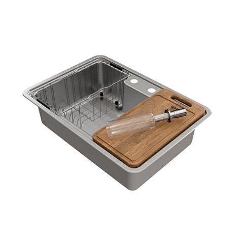Cuba de Sobrepor/Embutir DocolMassima 68x48 com Acessórios 01569316