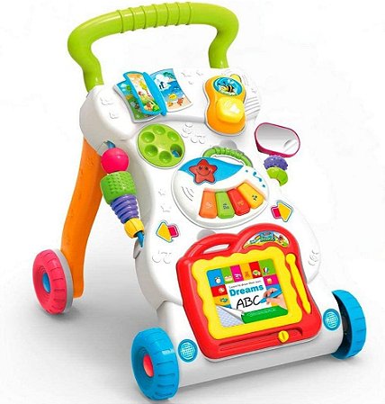 Andador educativo musical didático Multmaxx colorido