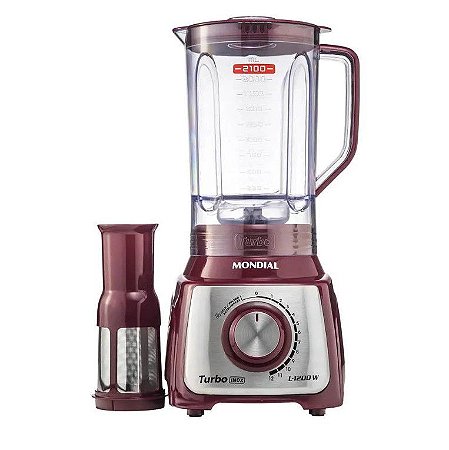 Liquidificador Mondial Turbo 1200W L-1200-MI 220v