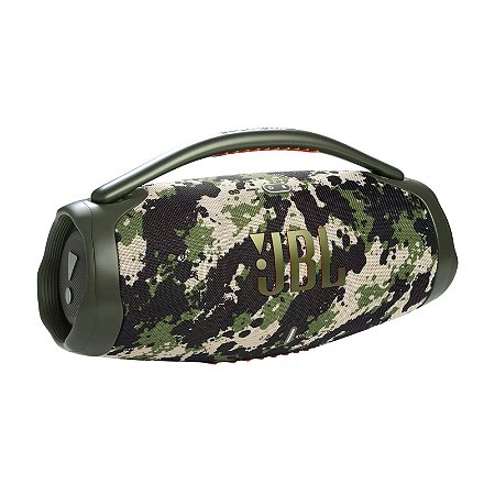 Caixa de Som Portátil JBL Boombox 3 Camuflada Bluetooth IPX7 PartyBoost 80W JBLBOOMBOX3SQUAD