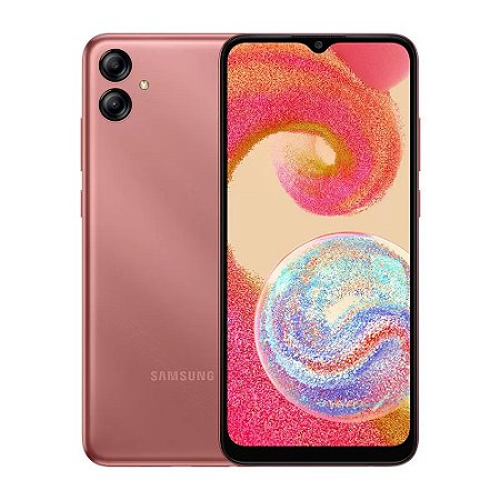 Smartphone Samsung Galaxy A04E 64GB Cobre 4G Octa-Core 3GB RAM 6,5” Câm. Dupla + Selfie 5MP
