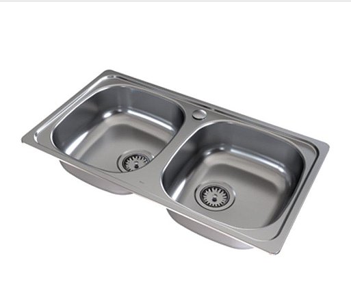 Cuba Docol Evoluto 79x43,5x15 polido com furo para torneira c/ Válvula 4,5" - 1767204