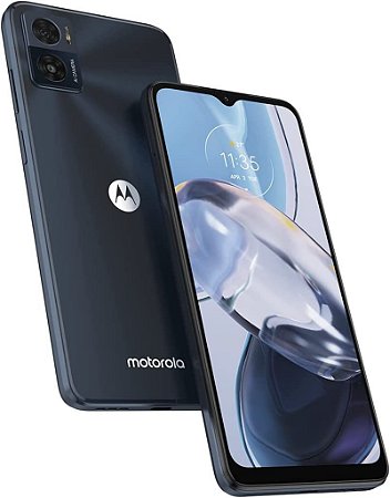 Smartphone Motorola Moto E22 64GB Preto 4G 4GB RAM 6,5” Câm. Dupla + Selfie 5MP Dual Chip