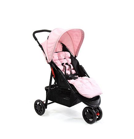 Carrinho de Bebê Delta Voyage Rosa Mescla IMP02304