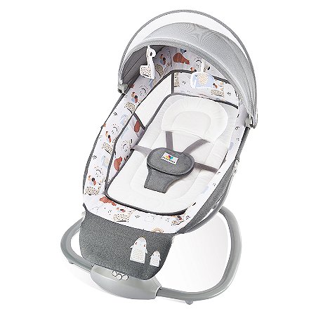 Cadeira Mastela Techno Plus com Suporte ajustável para os Pés Elefante/Girafa 8208