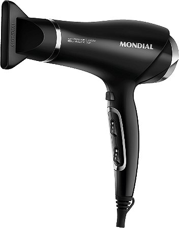 Secador de Cabelos Mondial Preto/Cromado Prata SCN-04 2.000W 60Hz 220v