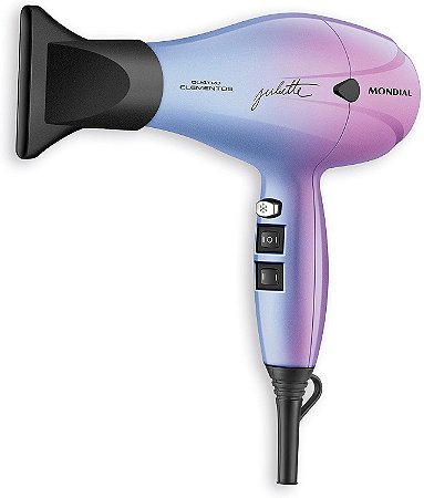 Secador de Cabelo Profissional By Juliette Mondial SCP-JU-03 2000W 60Hz Azul/Rosa 110V