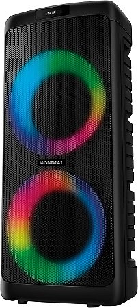 Caixa de Som Party Box Mondial PBX-600 Bluetooth 600W Preta Bivolt