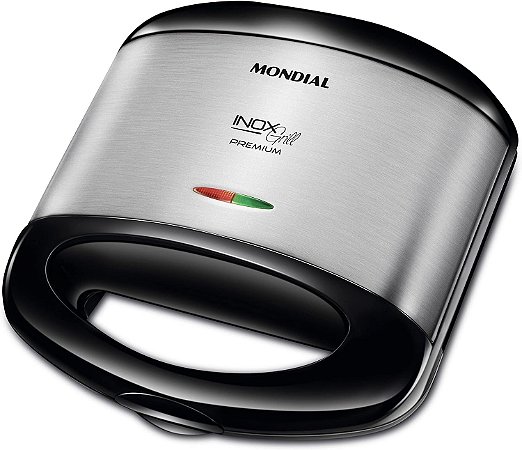 Grill e Sanduicheira Mondial Premium S-07 800W Preto/Inox 220v