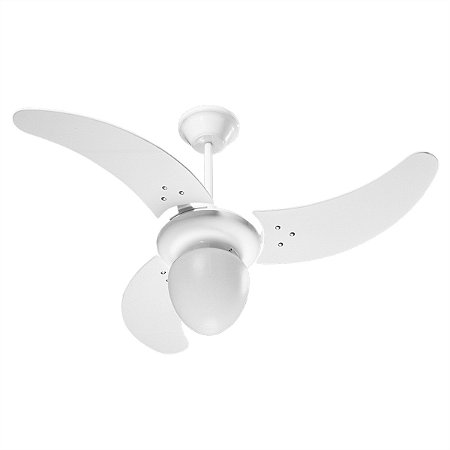 Ventilador de Teto Buzios Max Branco 3 Pás Brancas 130w Tron 110V