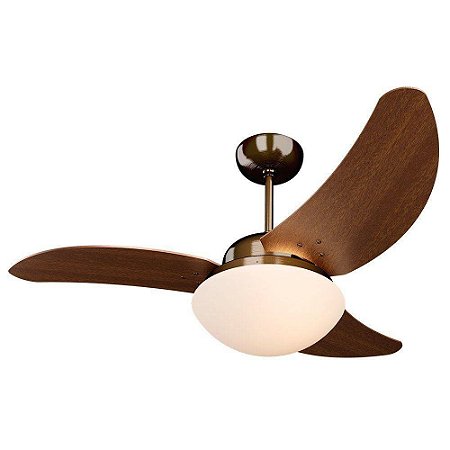 Ventilador de Teto Solano Cobre 3 Pás Marrom Tron 110V
