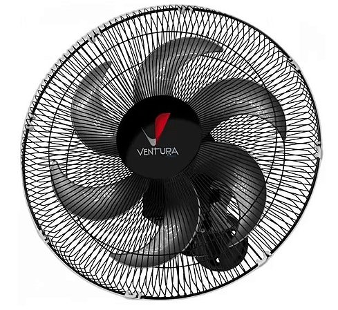 Ventilador Oscilante de Parede Ventura 50cm com 6 Pás 150W Venti-Delta Preto Bivolt