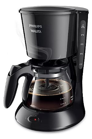 Cafeteira Elétrica Drip Daily Philips Walita Preta 1000W  RI7461/21 110V