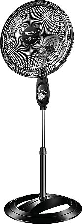 Ventilador de Coluna 40cm Super Power Mondial- VSP-40C-NB com 6 pás 3V 50W Preto 110V