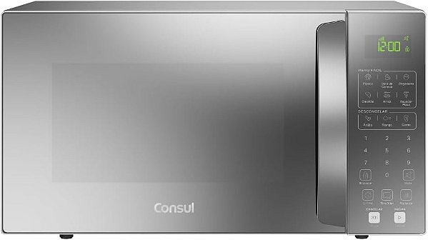 Micro-ondas Consul 32 Litros cor cinza espelhado com Menu Fácil 900w 110V