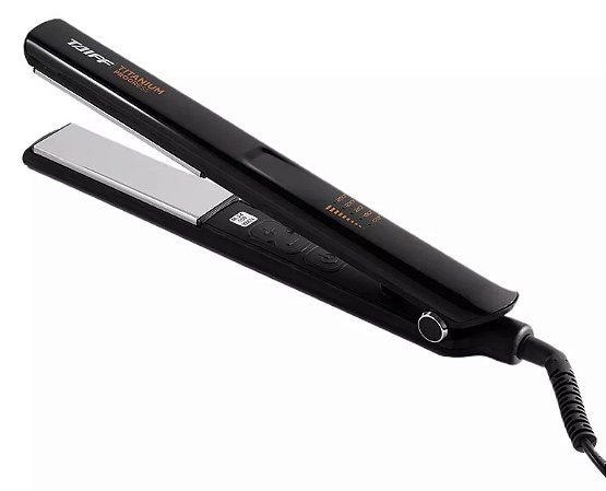 Prancha Titanium Progress Taiff com Íons Negativos 3m Visor digital 170/250º Preto Bivolt