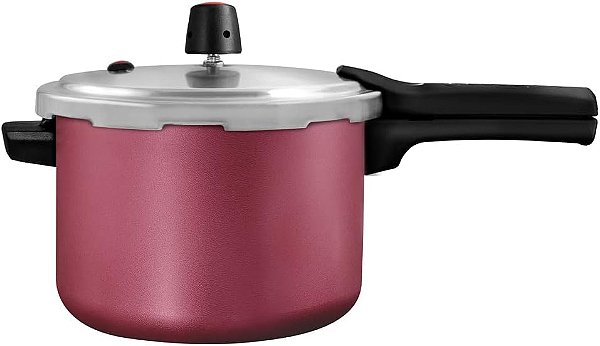Panela de Pressão Magnific 4,5 litros Fechamento Externo Aluminio Cereja Panelux
