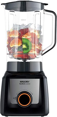 Liquidificador Mallory Taurus 3,1L 1300w 12 velocidades Preto 220v